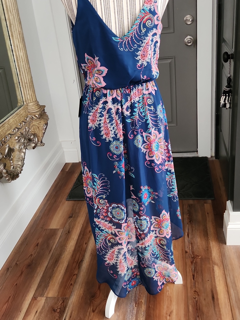 IZ Byer High Low Floral Sundress - Picture 4 of 10